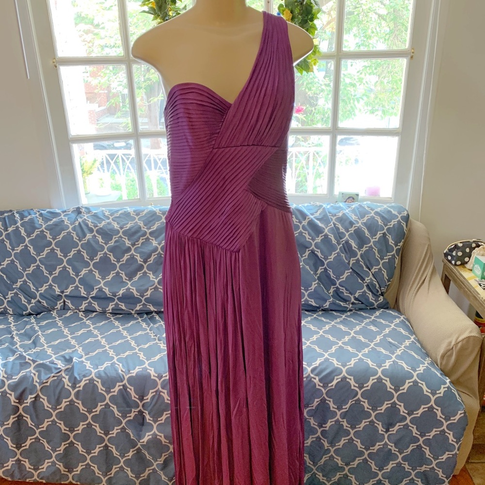 •BCBG• “Nikita”, Plum, Silky, Jersey Gown